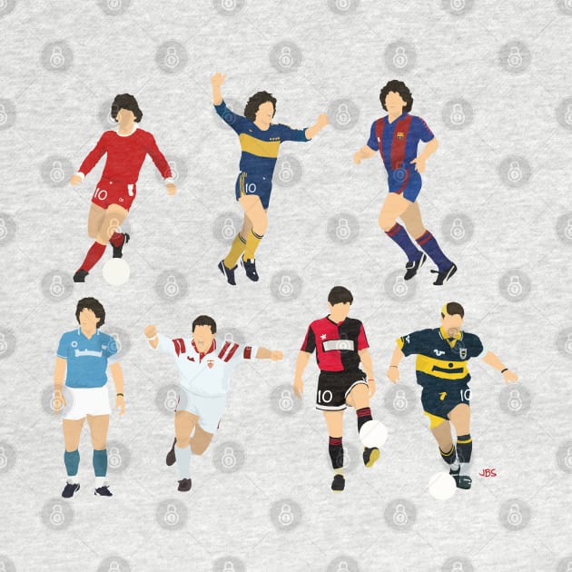 Diego Maradona Teams by jbsgrafico